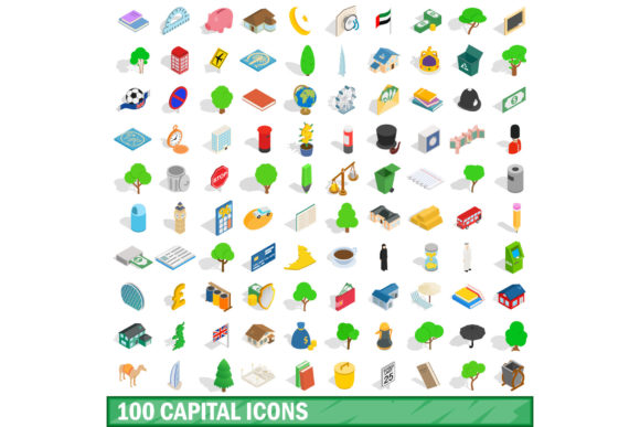 100 Capital Icons Set: A Strategic Asset for Professional Visual Communication