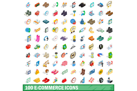 100 E-commerce Icons Set: Elevate Your Digital Storefront
