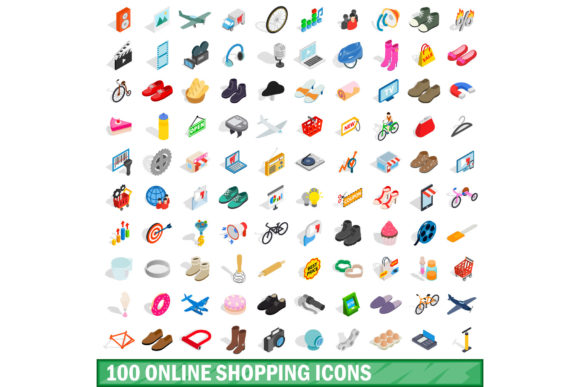 100 Online Shopping Icons Set, Isometric: A Practical Guide for Modern Designers