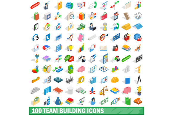 100 Team Building Icons Set: Elevating Visual Communication for Modern Workplaces