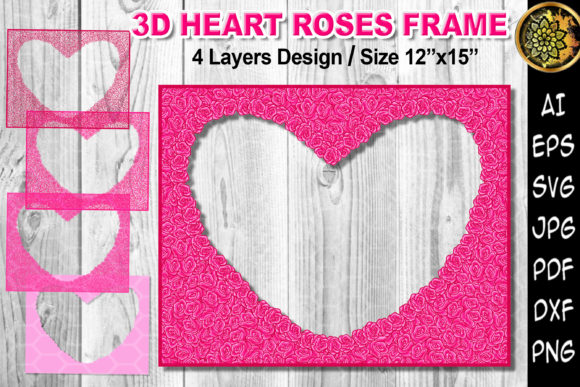 3D Heart Pink Roses Layered Design Frame: A Comprehensive Evaluation