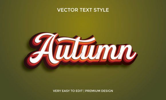 Autumn 3D Text Effect Style: A Comprehensive Design Evaluation