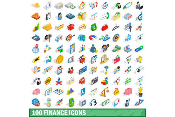 Elevating Financial Communication: The Strategic Value of the 100 Finance Icons Set in Isometric 3D Style