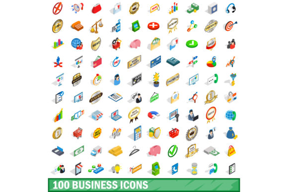 Elevating Your Brand Identity with a Premium 100 Business Icons Set